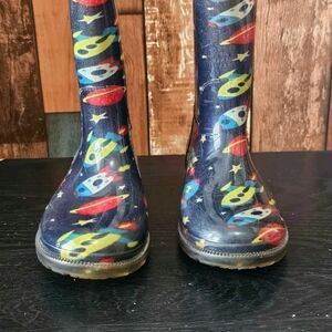 Kids' Space-Themed Rain Boots